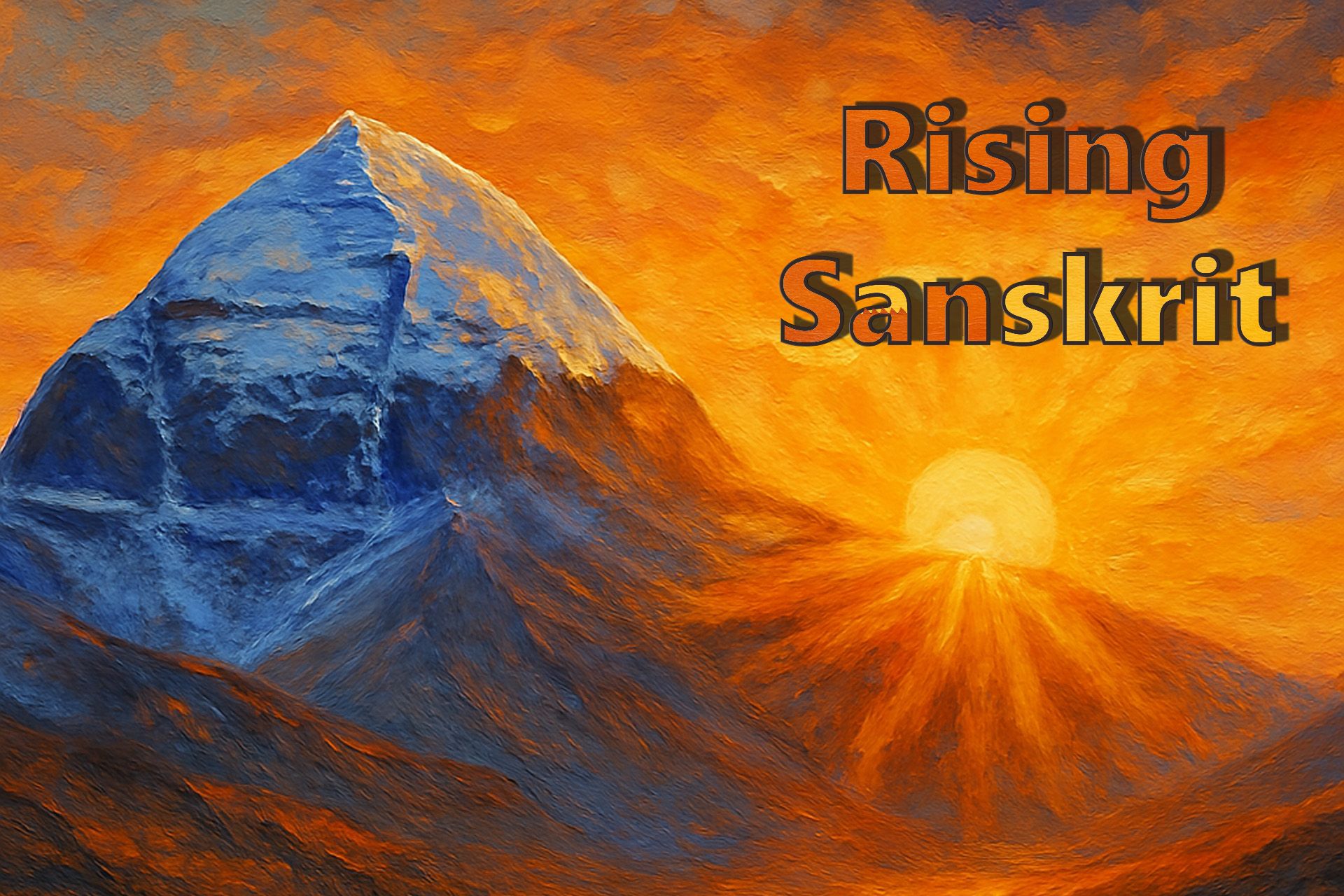 Rising Sanskrit Logo